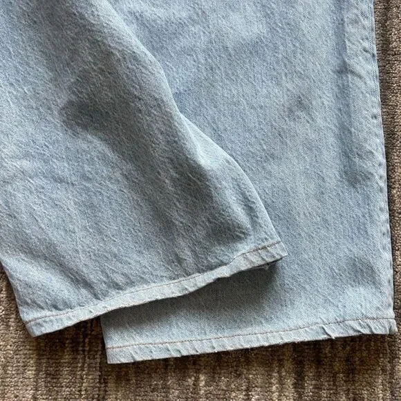 Abercrombie & Fitch Light Blue Wide Leg Jeans- 29 curve love short - Picture 5 of 8